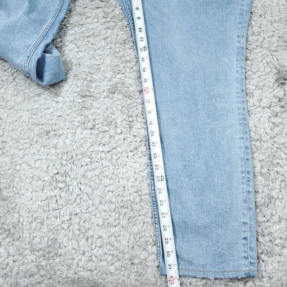 Abercrombie 90s Slim Straight Ultra High Rise Jeans Blue Curve Love Size 24 37 - Picture 8 of 8